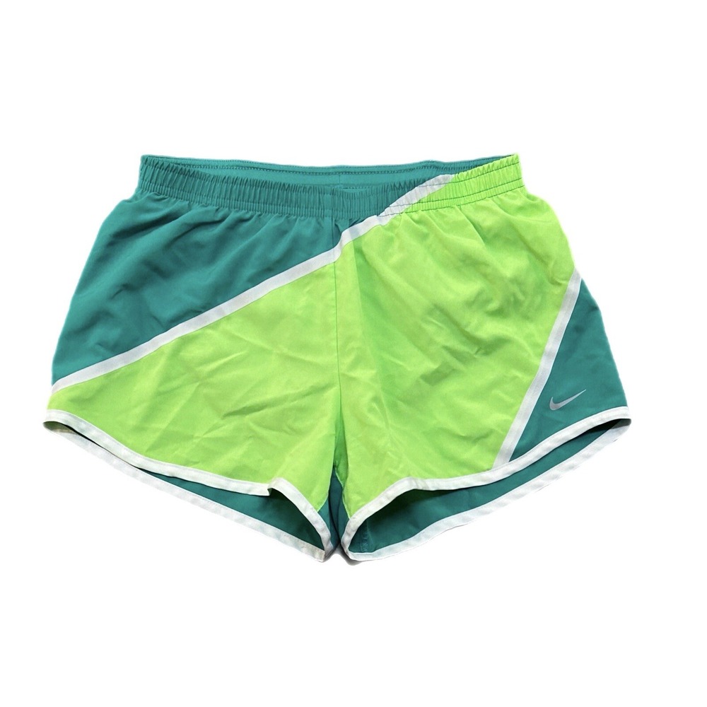 Nike Women's Shorts Running Dri Fit Workout Bright Green Yellow Size XS